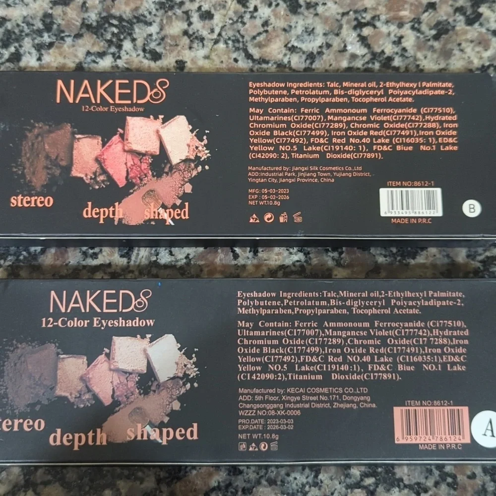 2 New in box Naked eye shadows